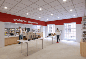 Crabtree dispensary interior